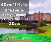 Disney World & Universal Vacations at Shingle Creek Resort